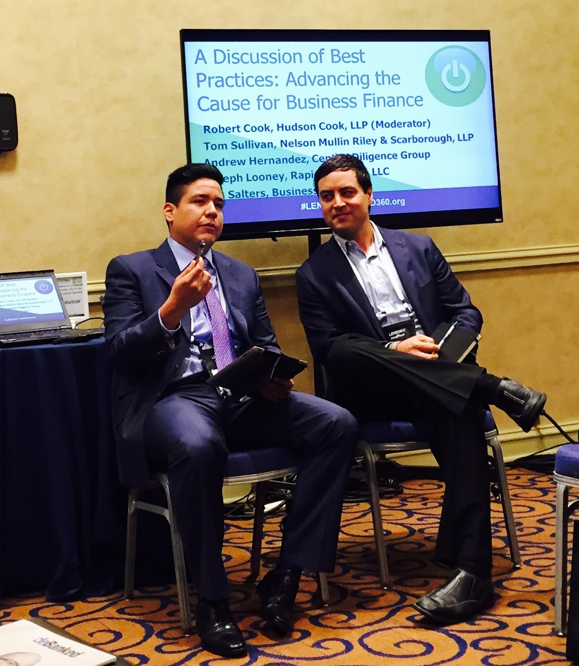 Andrew Hernandez of Central Diligence Group and Jim Salters of The Business Backer