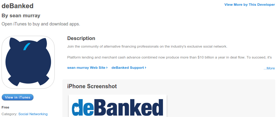 deBanked iPhone app