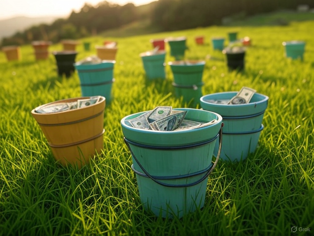 different investment buckets